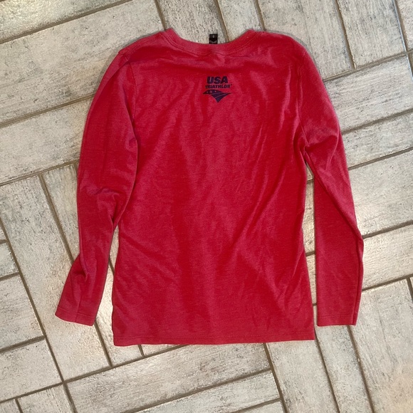 USAT (triathlon) vintage print Long sleeve tee - Picture 2 of 5